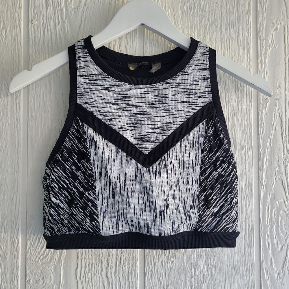 Zella black and gray sports bra